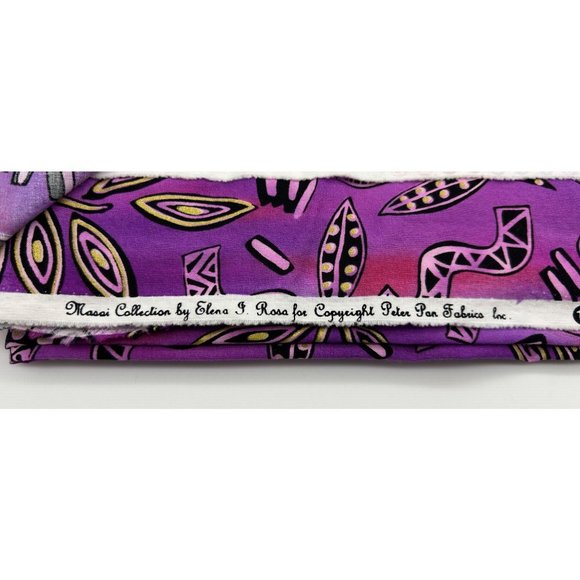 Purple Masai Collection by Elena J Ross Fabric - 3.33 Yards - Picture 2 of 2
